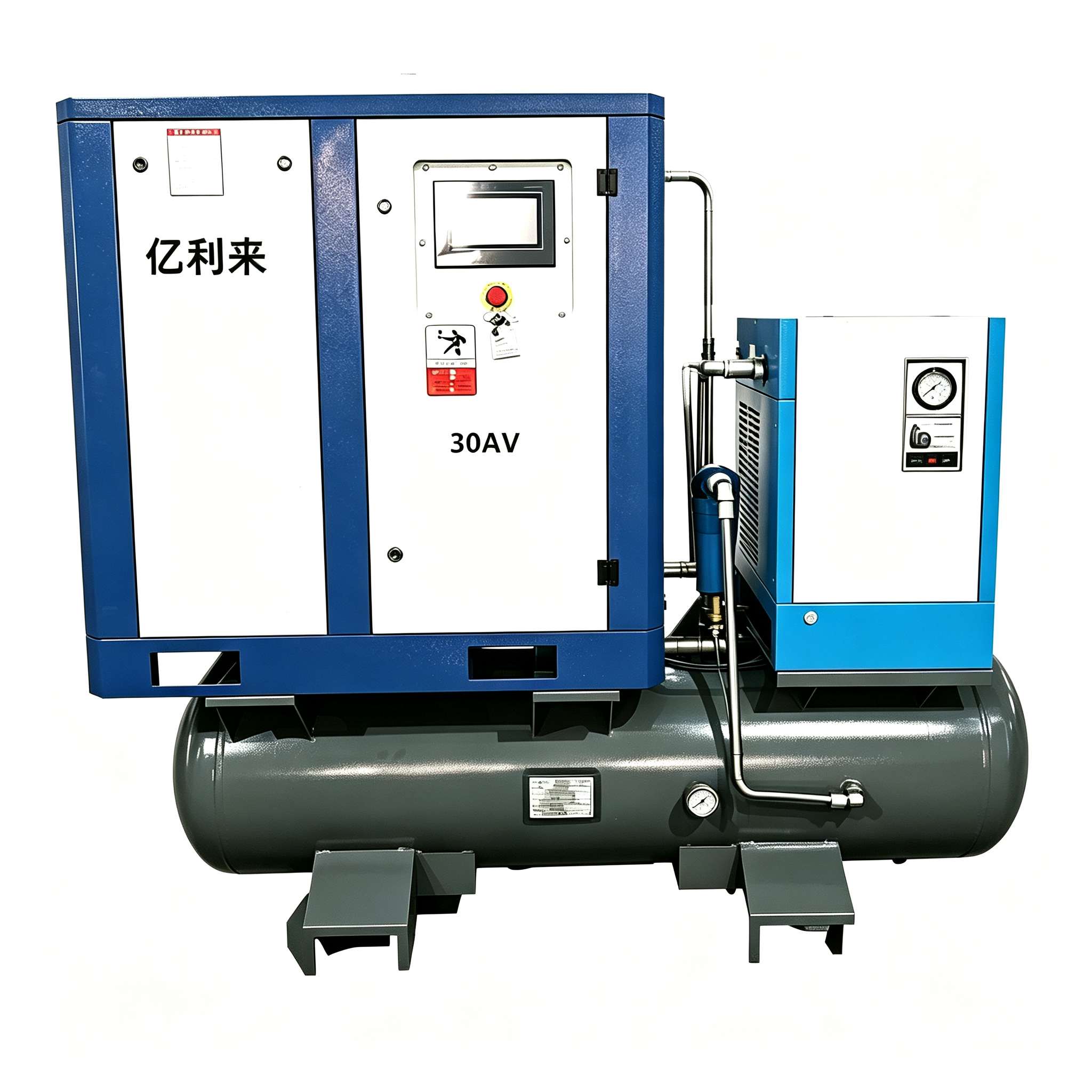 22kW 4 i 1 enstegs luftkompressor med fast hastighet